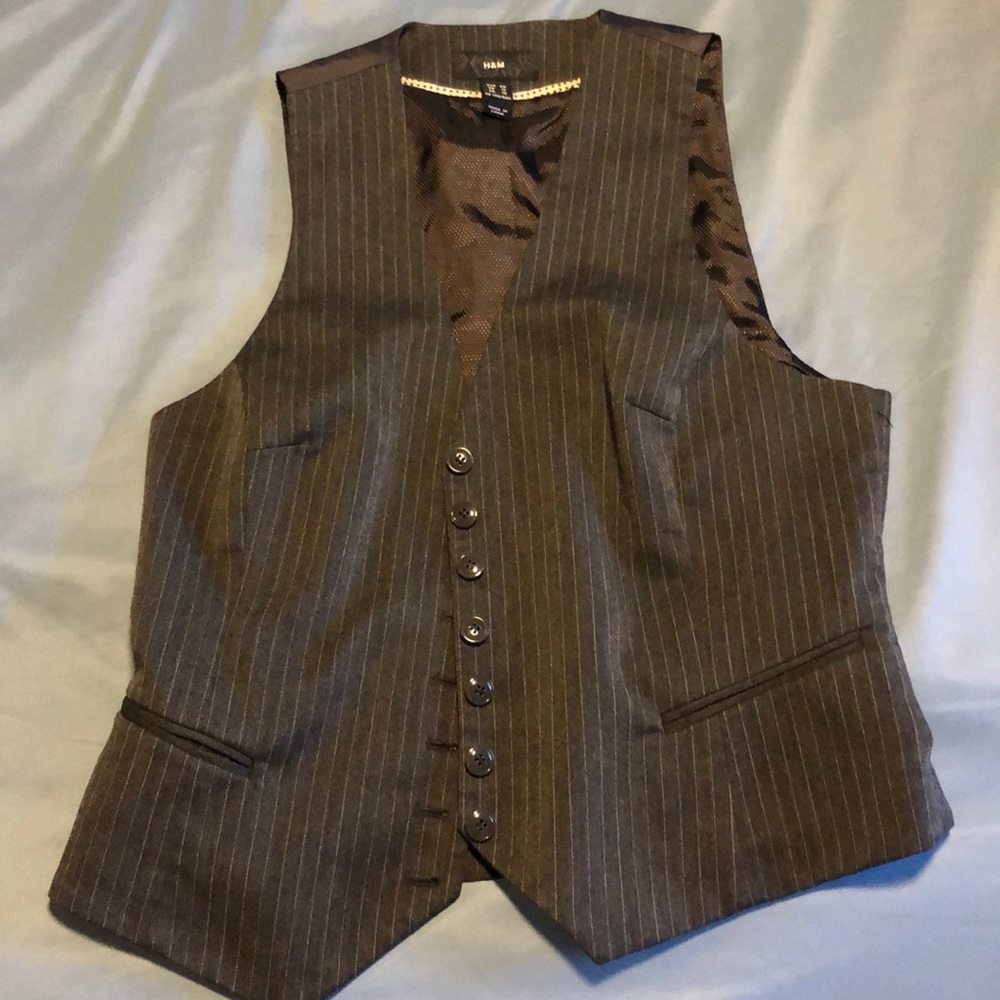 H&M pinstripe vest
